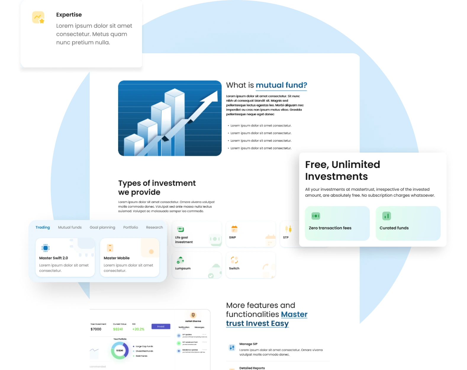 Stockbroking business website redevelopment with Strapi CMS integration.