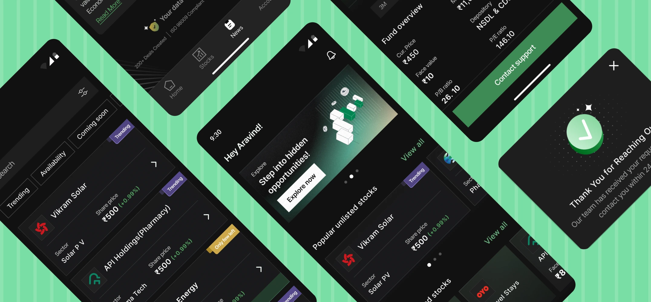 Investment app development for an unlisted shares trading company