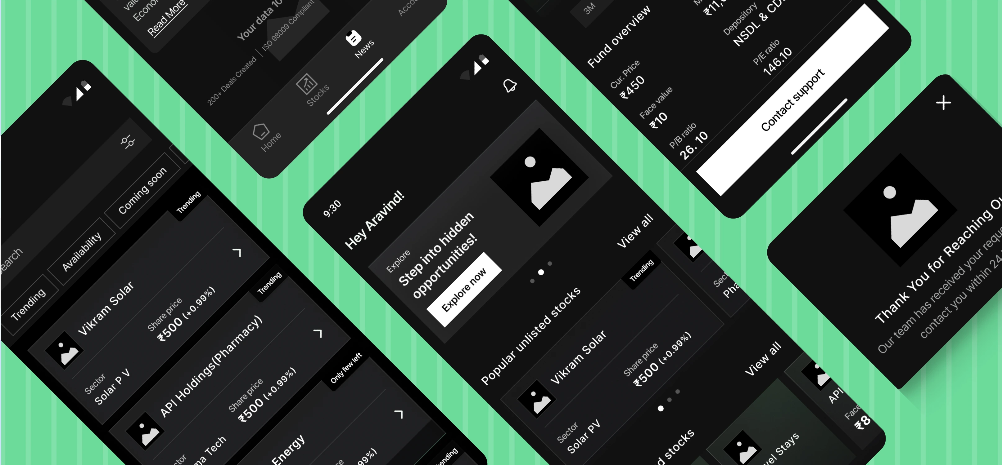 Investment app development for an unlisted shares trading company