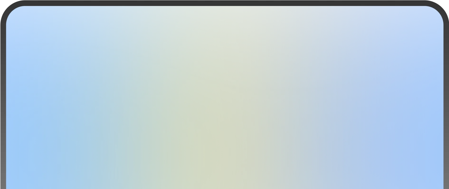 Transparent gradient layer